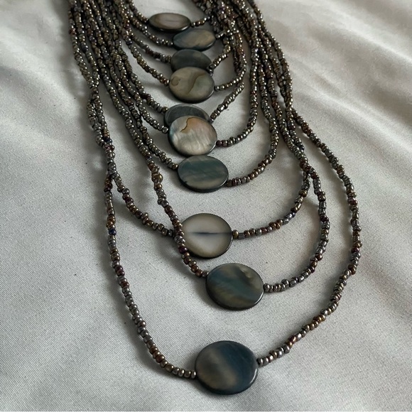 Beads Layered Necklace and bracelet jewelry set Litmus - Picture 7 of 7